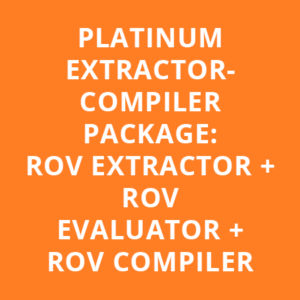 PLATINUM EXTRACTOR-COMPILER PACKAGE: ROV EXTRACTOR + ROV EVALUATOR + ROV COMPILER